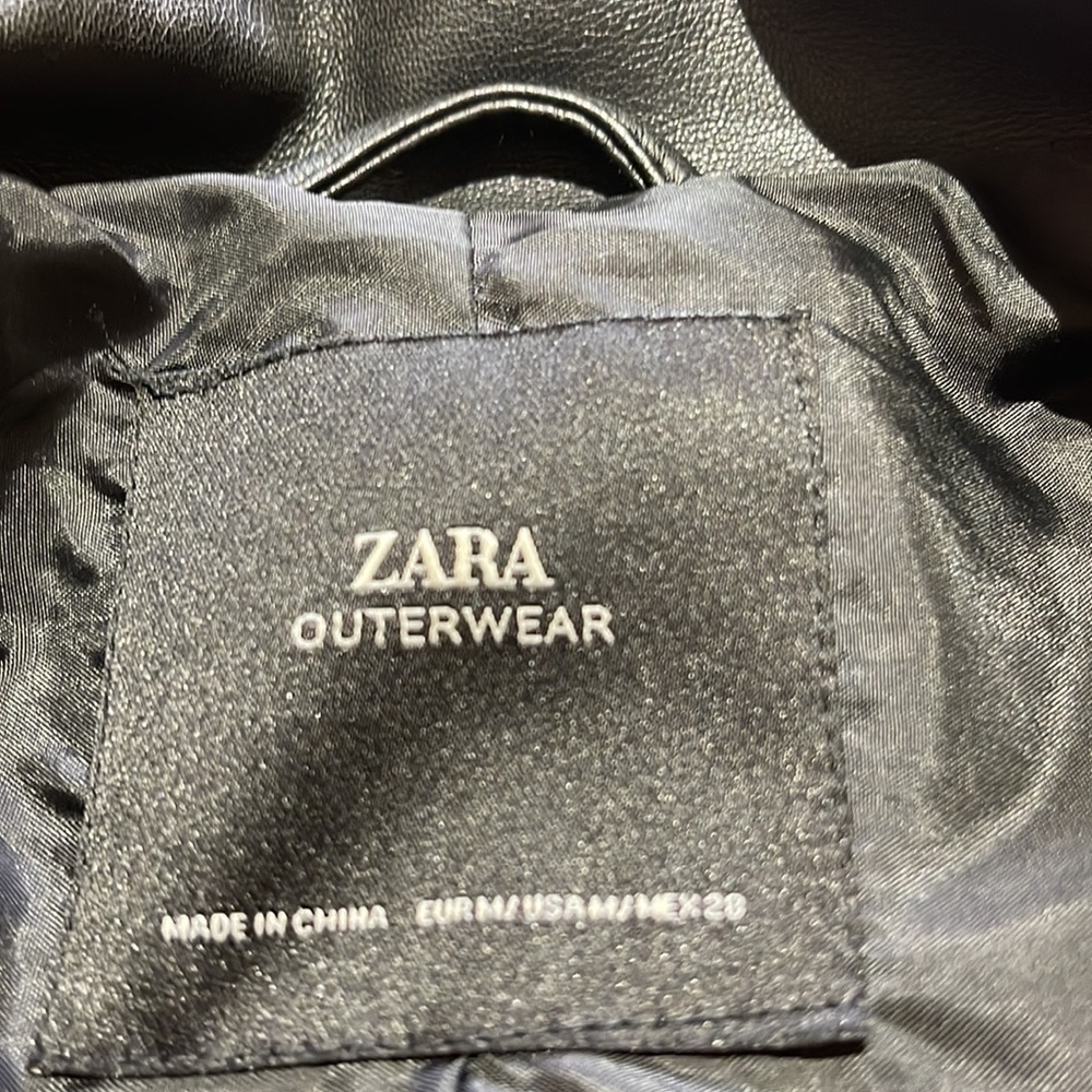 Zara leather jacket - Picture 2 of 2